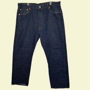 Levi's 501 Denim Jeans Straight Leg Button Fly 42